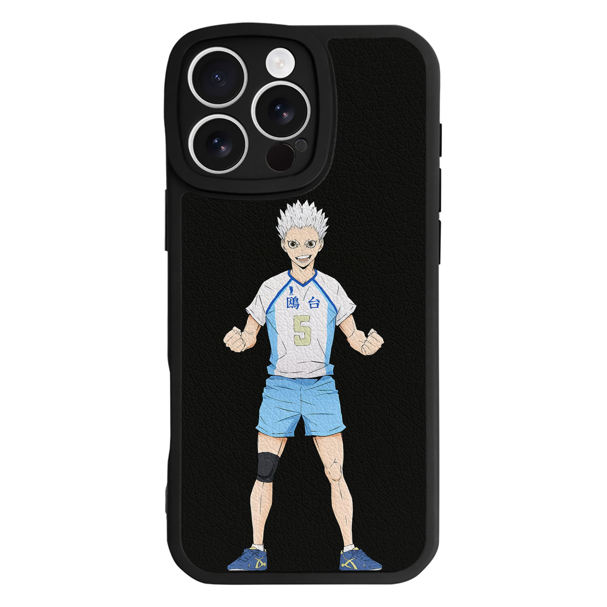 （画像用） ハイキュー!! Haikyu!! 【iPhone 16シリーズ対応】シリコンスマホケース（レザー調） 材質：シリコン